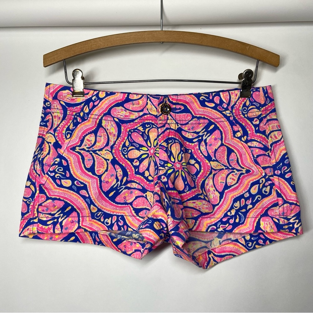 Lilly Pulitzer Size 0 Pink Kerrie Can't Resist 3” Inseam Floral Print Shorts